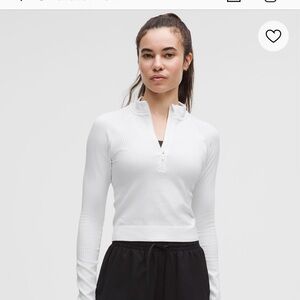 Lululemon Restless Cropped Half Zip